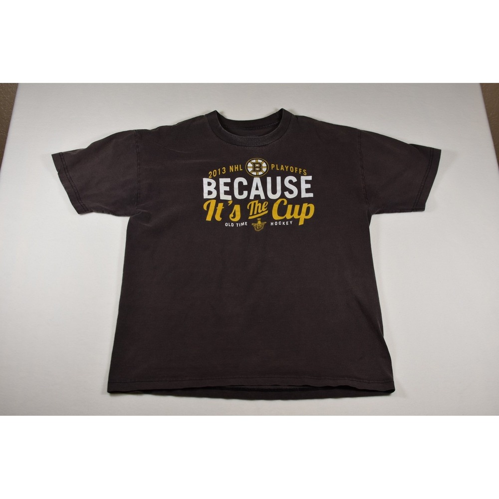 Old Time Hockey Boston Bruins 2013 NHL Playoffs Shirt Mens XL Black Graphic Tee